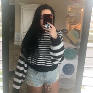 Black and white striped sweater from Forever 21
